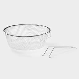 Фритюрница Доляна, d=22 см, со съёмной ручкой, серебристая