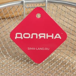 Фритюрница Доляна, d=22 см, со съёмной ручкой, серебристая