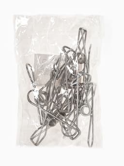 Прищепки из нержавеющей стали, 10 шт. 6×1.5×2, цвет хром