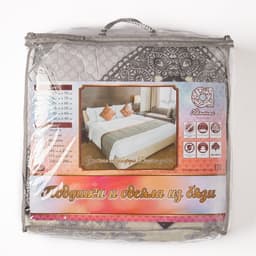 Одеяло 1.5-спальное облегченное 145×205, овечья шерсть, 200 г/м, бязь МИКС 120 г/м, хлопок 100%