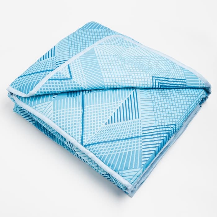 Одеяло 1.5-спальное облегченное 145×205, овечья шерсть, 200 г/м, бязь МИКС 120 г/м, хлопок 100%