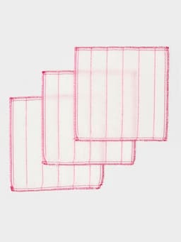 Салфетки для мытья посуды хлопковые Доляна, 3 шт., 30×30 см, белые