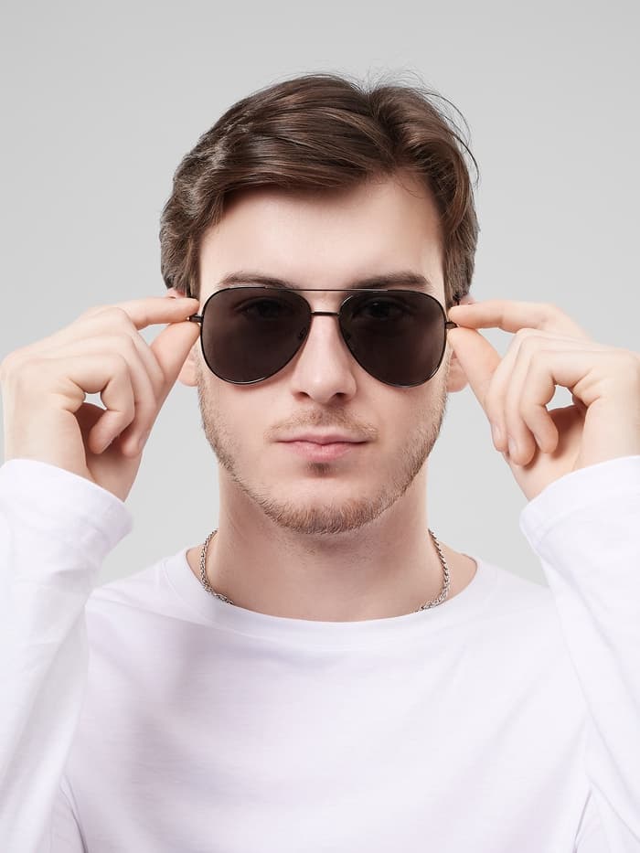 Очки солнцезащитные «OneSun. Авиаторы», поляризационные, UV 400, линза 5.5×6 см