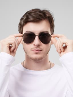 Очки солнцезащитные «OneSun. Авиаторы», поляризационные, UV 400, линза 5.5×6 см