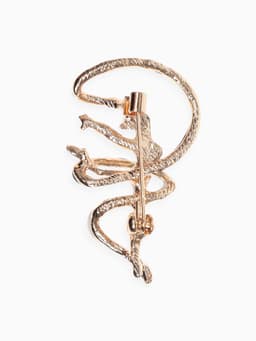 Брошь «Гимнастка», с лентой, синяя в золоте