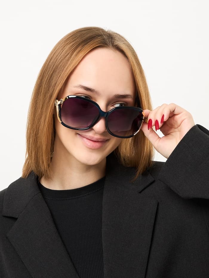 Очки солнцезащитные женские OneSun, uv 375, линза 5.5×6 см, дужка 14 см, ширина 14 см, линзы градиент