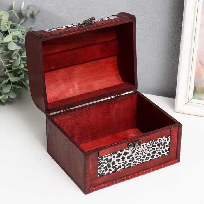 Набор шкатулок для украшений «Сундучок. Шкура леопарда», дерево, 3 шт.