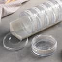 Баночки для специй «Цилиндр», набор 6 шт. на подставке, 19×8×9 см, пластик