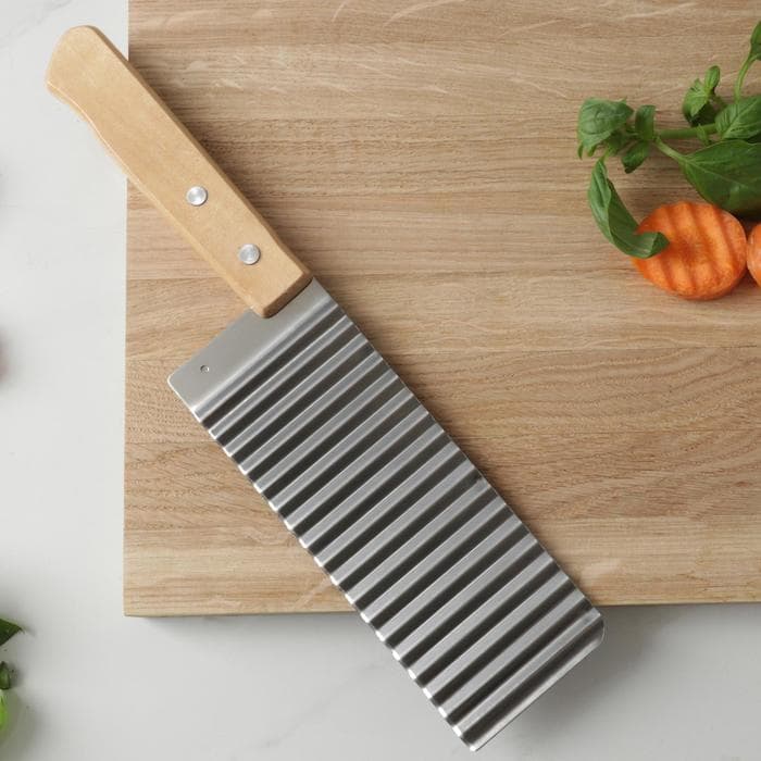 Нож для фигурной резки Доляна, 27×6 см, бежевый