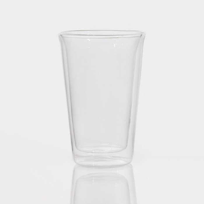 Стакан «Марте», 350 мл, с двойными стенками, стекло, прозрачный