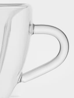Кружка с двойными стенками Magistro «Сердце», 150 мл, 11×8×7.5 см, стекло, прозрачная