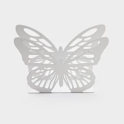 Салфетница Доляна «Бабочка», 13.5×4×9 см, белая