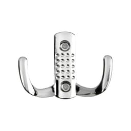 Крючок мебельный ТУНДРА TKd=011, двухрожковый, хром