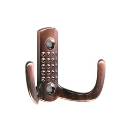 Крючок мебельный ТУНДРА TKd=011, двухрожковый, медь