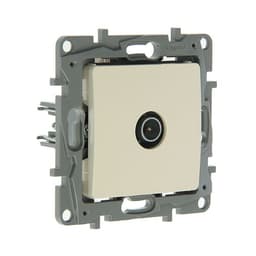 Розетка ТВ Legrand Etika, скрытая, одноместная, 2 дБ, тип «звезда», слоновая кость, 672351