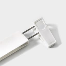 Вешалка для брюк и юбок Доляна, 31×16 см, с зажимами, белая