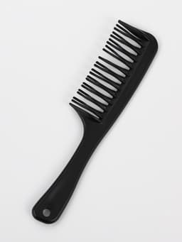 Расчёска двухрядная, 21×4.5 (±1) см, чёрная