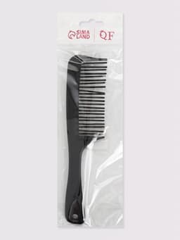 Расчёска двухрядная, 21×4.5 (±1) см, чёрная