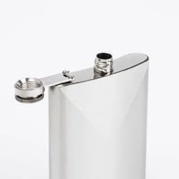 Фляжка Мастер К, 240 мл, подарочная, армейская, 8 oz, нержавеющая сталь, серебристая