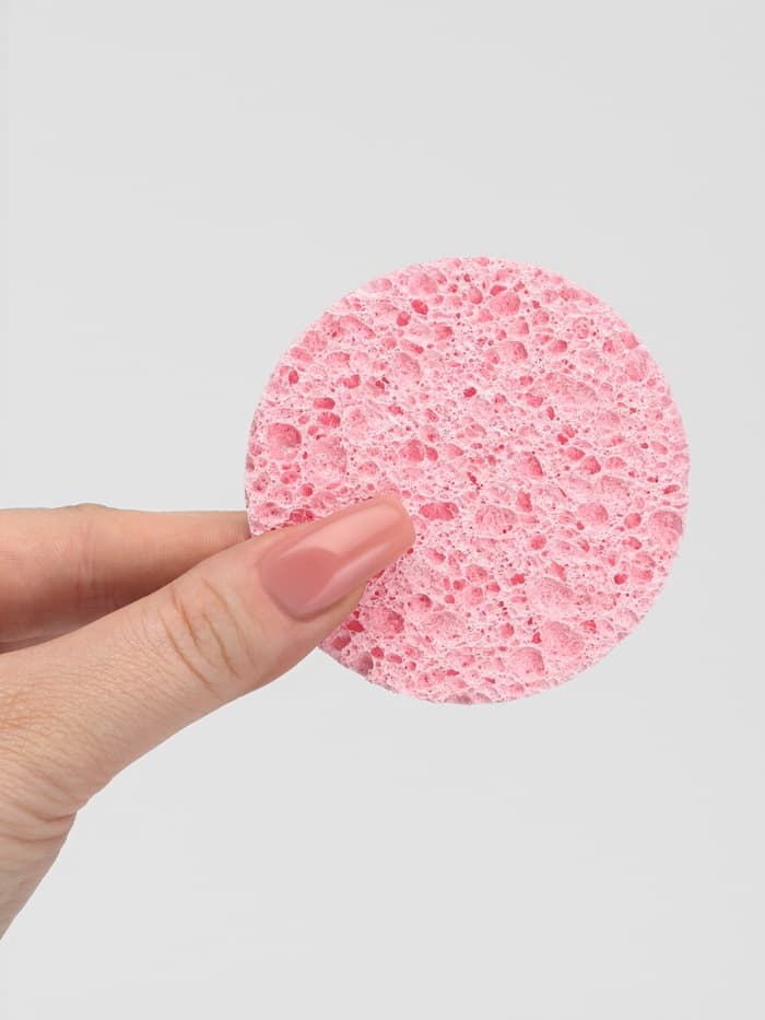 Набор спонжей для умывания «Мягкость», d=7 см, 2 шт., МИКС