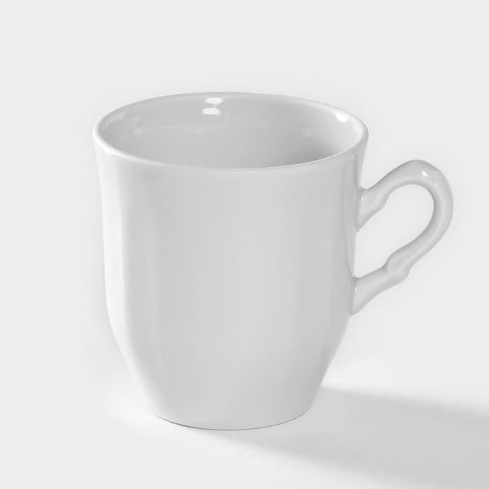 Кружка Добрушский завод «Школьная. Бельё», 250 мл, фарфор, белая