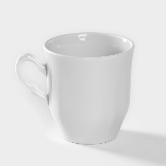 Кружка Добрушский завод «Школьная. Бельё», 250 мл, фарфор, белая