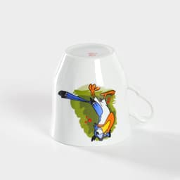 Кружка детская Добрушский завод «Лесовичок», 250 мл, фарфор, белая, рисунок МИКС