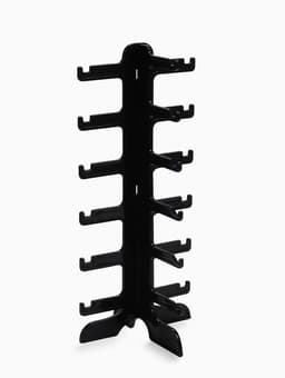 Подставка под очки 6 мест, 16×14.5×35.5 см, чёрная