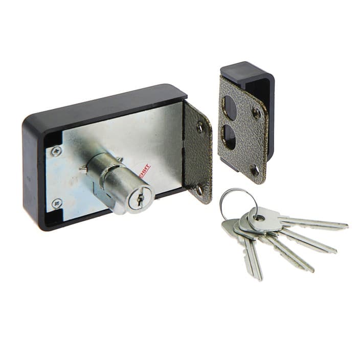 Замок накладной Димитровград «Зенит» ЗН1-3-1, 4 ключа, цвет бронза