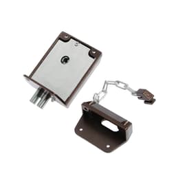 Замок накладной BORDER ЗНД-1АК (86600), левый, цепочка, полимерное покрытие