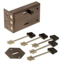 Замок накладной «Сенат» ЗНС3-5 (130) Соболь, б/о, 5 ключей