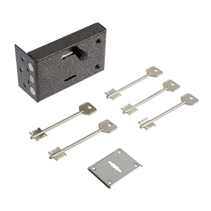 Замок накладной «Сенат» ЗНС3-5 (130) Соболь, б/о, 5 ключей