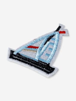 Термоаппликация «Кораблик», 4.5×3.3 см, голубая