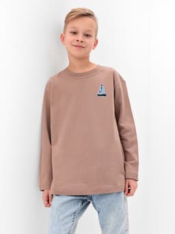 Термоаппликация «Кораблик», 4.5×3.3 см, голубая