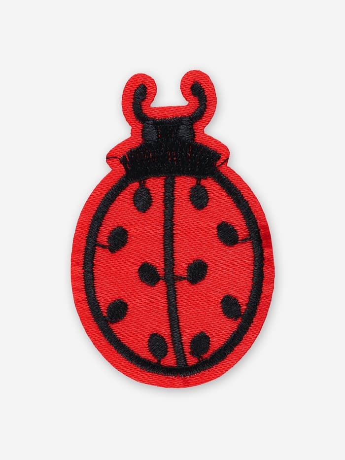 Термоаппликация «Божья коровка», 5.7×3.5 см, красная