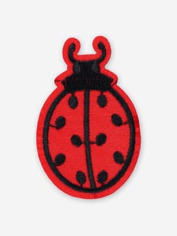 Термоаппликация «Божья коровка», 5.7×3.5 см, красная
