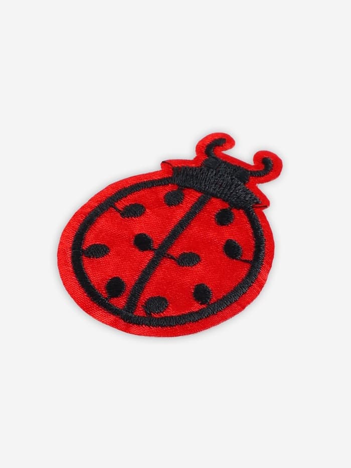 Термоаппликация «Божья коровка», 5.7×3.5 см, красная