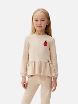 Термоаппликация «Божья коровка», 5.7×3.5 см, красная