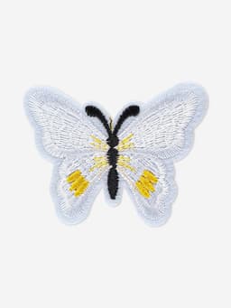 Термоаппликация «Бабочка», 6.7×5 см, фасовка 10 шт., белая