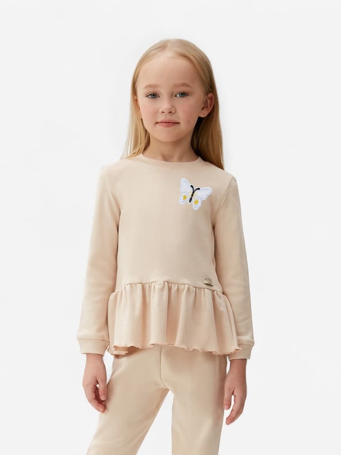 Термоаппликация «Бабочка», 6.7×5 см, фасовка 10 шт., белая