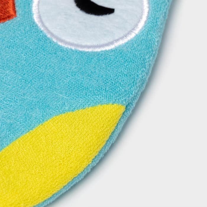 Мочалка варежка детская Доляна «Совушка», для купания, 20 см, МИКС