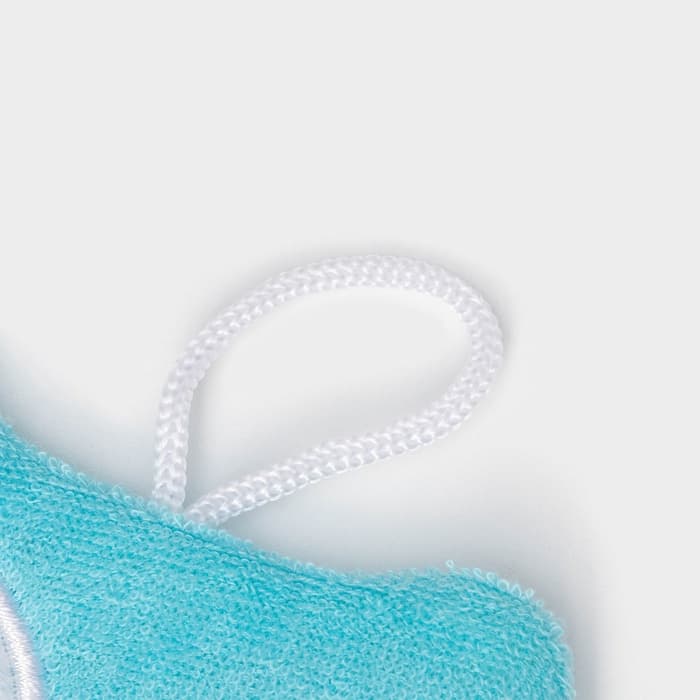 Мочалка варежка детская Доляна «Совушка», для купания, 20 см, МИКС