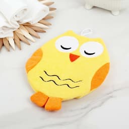 Мочалка варежка детская Доляна «Совушка», для купания, 20 см, МИКС