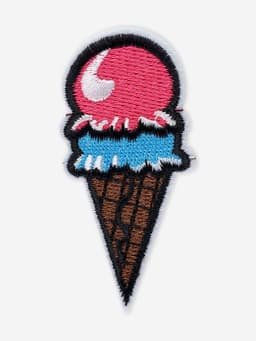 Термоаппликация «Мороженое», 7.2×3.5 см, разноцветная