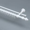 Карниз двухрядный, 200 см, белый