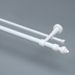 Карниз двухрядный, 200 см, белый