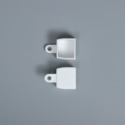 Карниз двухрядный, 200 см, белый