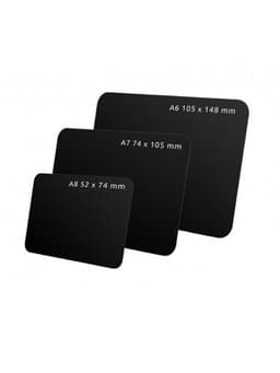 Ценник для надписей меловым маркером, A7, 10.5×0.1×7.4 см, чёрный, ПВХ