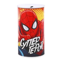 Копилка металлическая, 6.5 см × 6.5 см × 12 см «Супер герой», Человек-паук