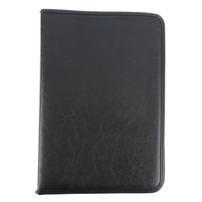 Папка деловая Calligrata «Лайт», искусственная кожа, для бумаг, для офиса, с кольцевым механизмом 4, 360×260×30 мм, чёрная